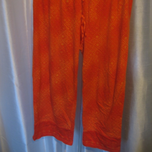 Nautica Blue Sleepwear Multi Orange Drawstring Lounge Capri's Sz L Pre-Owned - Picture 4 of 5